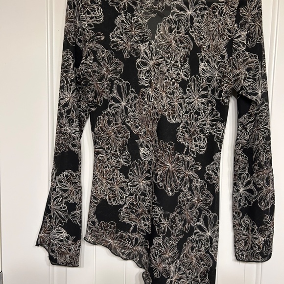 Vintage black and white blouse - Picture 2 of 4